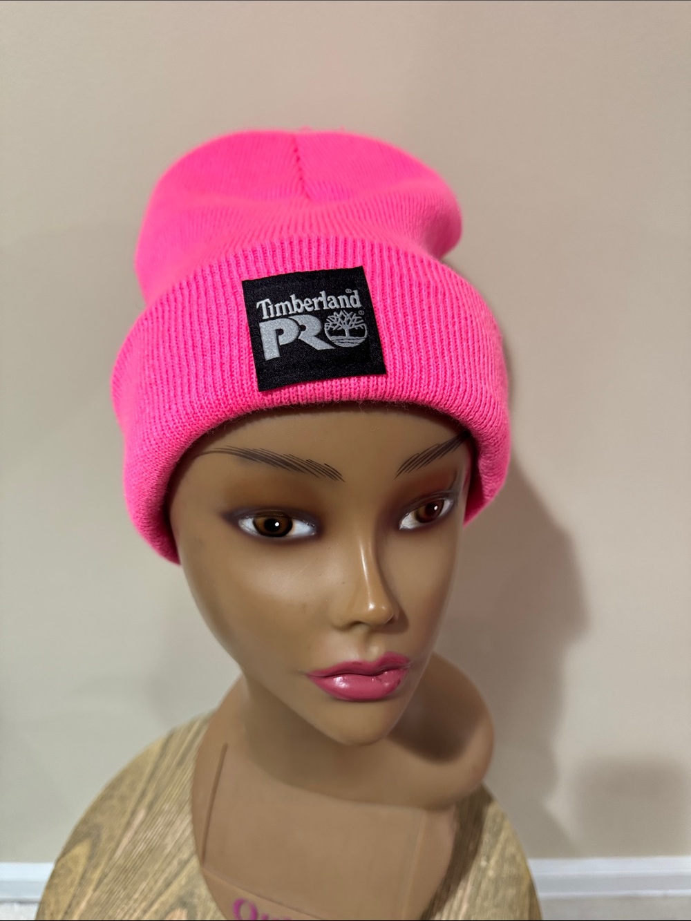 Timberland PRO Bright Neon Pink Knit Beanie